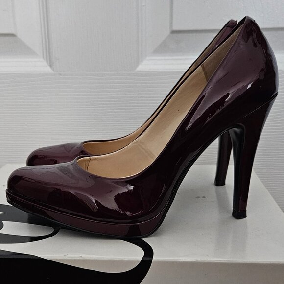 Nine West Rocha Red Patent Leather Heels | Size 6 | NEW - Picture 2 of 7